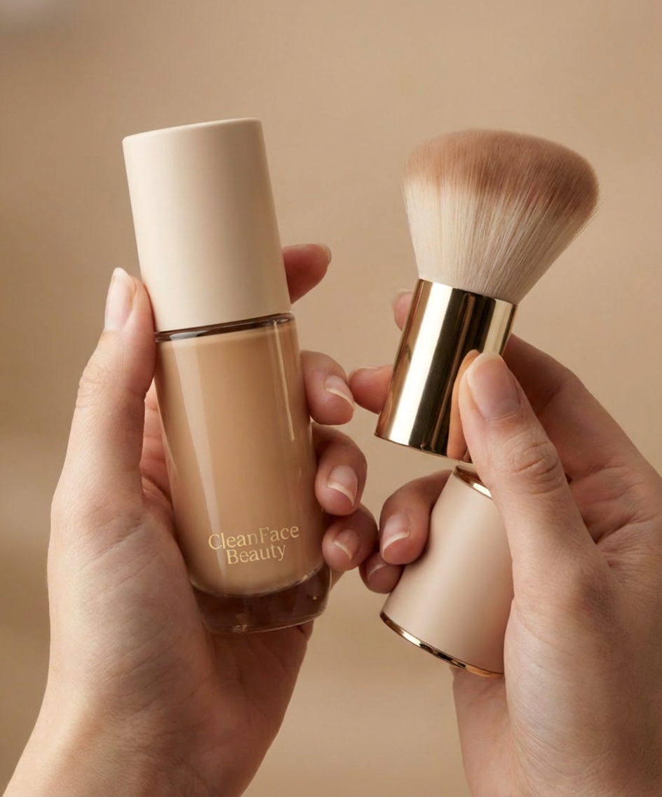 Foundation with brush