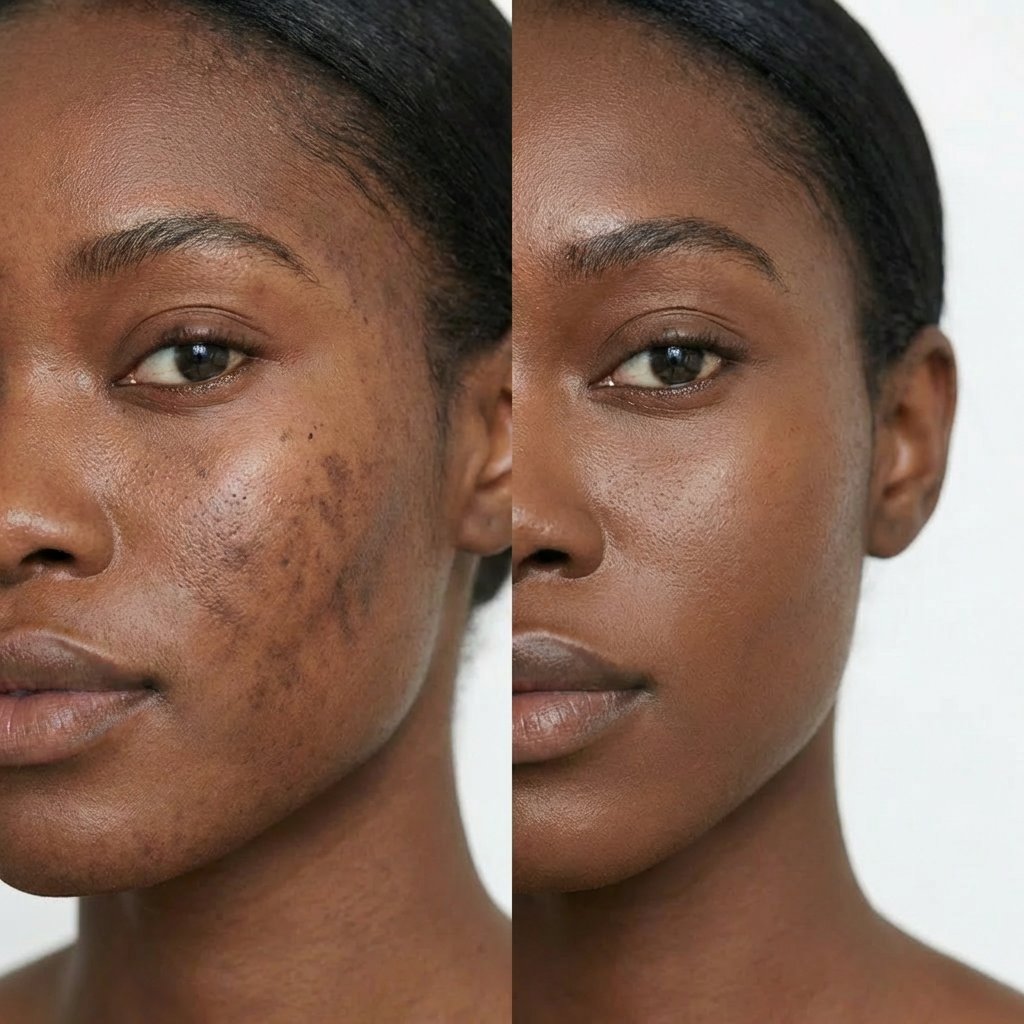 Before and after result